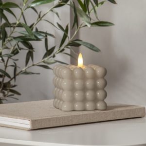 LED vaska svece Star Trading FLAMME DOT 9.5cm, IP20, 2xAAA, ar taimeri