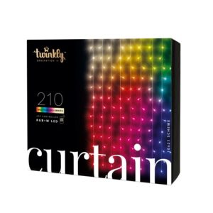 Viedā LED virtene Twinkly Curtain Special RGB+W, Gen II, 1.5x2.1m, 210LED, IP44, BT+WiFi