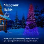 Viedā LED lampiņu egle Twinkly Light Tree RGB+W, Gen II, 3m, 450LED, IP44, BT+WiFi