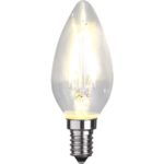 LED spuldze filament Star Trading Clear E14, C35, 2W, 250lm, 2700K, IP44