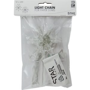 Piederums LED papīra zvaigznēm Star Trading Lighty 1.5m, 12LED, 3xAA, ar taimeri Piederums LED papīra zvaigznēm Star Trading Lighty 1.5m, 12LED, 3xAA, ar taimeri