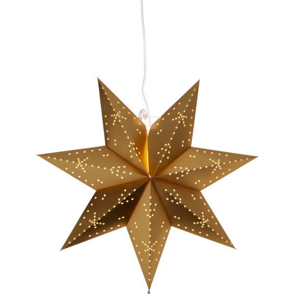 LED dekorācija Zvaigzne Star Trading Classic, zelta, 45x42cm, E14, Max. 25W, IP20