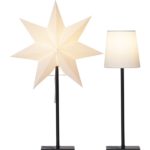 LED galda Zvaigzne Star Trading Frozen 2in1 balta, 55x35cm, E14, Max. 25W, IP20