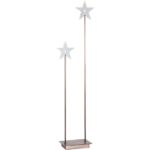 LED dekoratīvais svečturis Star Trading Karla 72cm, 2LED, IP20, vara