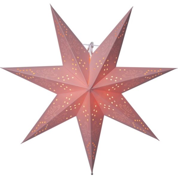LED dekorācija Zvaigzne Star Trading Romantic, rozā, 54x54cm, E14, Max. 25W, IP20