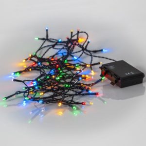 Led āra virtene Star Trading Akku, krāsaina, 5.6m, 80LED, IP44, 3xAA, ar taimeri