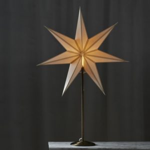 Dekoratīvā Zvaigzne Star Trading Nicolas misiņa, 90x60cm, E14, Max. 25W, IP20