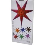 LED dekorācija Zvaigzne Star Trading Siri, melna, 70x70cm, E14, Max. 25W, IP20