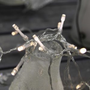 Led virtene caurspīdīga Star Trading Baze WW, 1.9m, 20LED, IP20, 2xAA