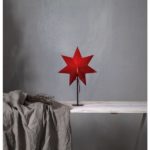 Dekoratīvā Zvaigzne Star Trading Mixa sarkana, 55x34cm, E14, Max. 25W, IP20