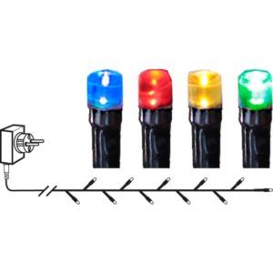 LED āra virtene Star Trading Flashy MC, 21m, 300LED, IP44, ar taimeri, 8 režīmi