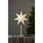 Dekoratīvā Zvaigzne Star Trading Karo balta, 100x60cm, E14, Max. 25W, IP20