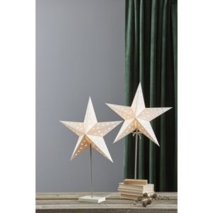 LED dekorācija Zvaigzne LEO 2in1, Star Trading, balta, 65x43cm, E14, Max. 25W, IP20
