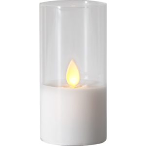 LED Vaska svece Star Trading M-Twinkle 10cm, IP20, 1xCR2450, balta, ar taimeri