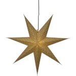 Papīra zvaigzne piekarama Star Trading Brodie 60x60cm, zelta