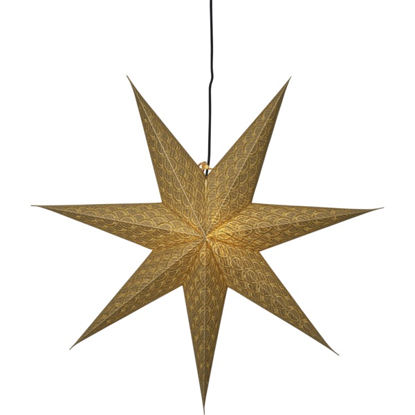 Papīra zvaigzne piekarama Star Trading Brodie 60x60cm, zelta