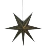 Papīra zvaigzne piekarama Star Trading Point 60x60cm, tumši zaļa