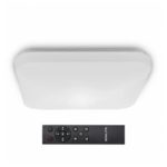 LED sienas, griestu lampa ar pulti Asalite Olivia Square 48W, 3400lm, IP20, CCT, DIM