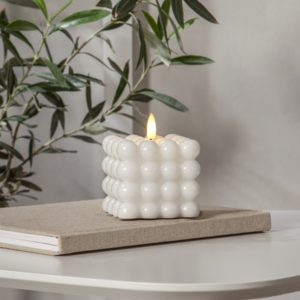 LED vaska svece Star Trading FLAMME DOT 9.5cm, IP20, 2xAAA, ar taimeri