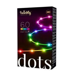 Viedā LED lampiņu virtene Twinkly Dots RGB, Gen II, 3m, 60LED, IP20, BT+WiFi, USB Version