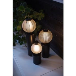 Galda lampa deko spuldzei ar slēdzi Star Trading TUB E27, 25cm, IP20, Max 25W, melna