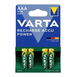 Lādējamas baterijas AAA Varta Accu Power R2U 1000mAh, 1.2V, NiMH, 4gb.