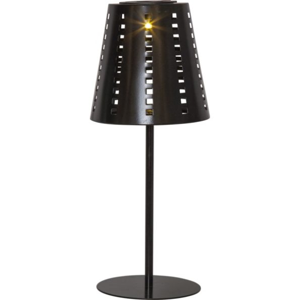 Dekoratīvā LED lampa ar saules bateriju Star Trading Sola, 35cm, 5lm, WW, IP44, melna