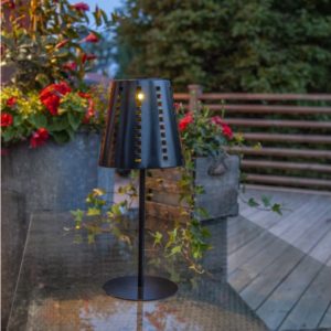 Dekoratīvā LED lampa ar saules bateriju Star Trading Sola, 35cm, 5lm, WW, IP44, melna