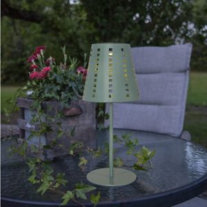 Dekoratīvā LED lampa ar saules bateriju Star Trading Sola, 35cm, 5lm, WW, IP44, zaļa