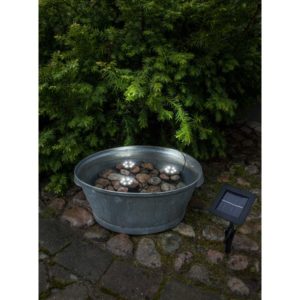 LED gaismekļi ar saules bateriju ūdenstilpnei Star Trading Water Light 3gb., 6LED, CW, IP68