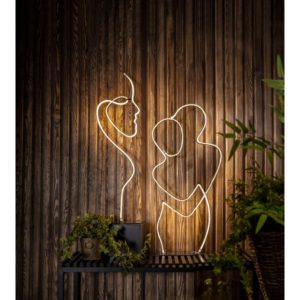 LED dekoratīvais gaismeklis Star Trading Silhouette Grafico 85cm, 5.6W, 814lm, 2900K, IP44