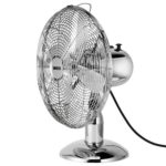 Galda ventilators Unold Chrome 35W, 42cm, Oscilējošs, 3 ātrumi, Hromēts