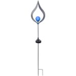 Dekoratīvais gaismeklis ar saules bateriju Star Trading Melilla 86cm, zils, IP44