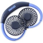 Bezvadu ventilators kakla Unold Neck Fan Breezy 1.2W, 3 ātrumi, 2000mAh, USB, zils