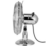 Galda ventilators Unold Chrome 35W, 42cm, Oscilējošs, 3 ātrumi, Hromēts