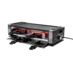 Elektriskais Raclette grils Unold Délice Basic 1200W, 8 personām, Akmens/Greblon Alu