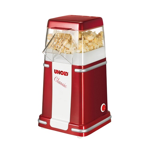 Popkorna pagatavošanas ierīce Unold Popcornmaker Classic 900W, 100g, Sarkana/Balta