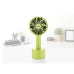 Bezvadu ventilators rokas Unold Handheld Breezy Swing, Osc. 120°, 4W, 5 ātrumi, 2000mAh, USB, zaļš