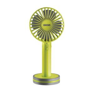 Bezvadu ventilators rokas Unold Handheld Breezy, 5W, 3 ātrumi, 2000mAh, USB, zaļš