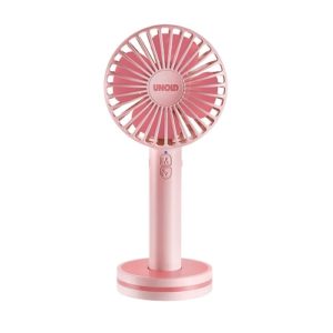 Bezvadu ventilators rokas Unold Handheld Breezy, 5W, 3 ātrumi, 2000mAh, USB, rozā