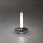 LED lampa/vāze uzlādējama Konstsmide Biarritz USB, 25cm, 2.5W, 50lm, CCT, DIM, IP54, Silver