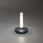 LED lampa/vāze uzlādējama Konstsmide Biarritz USB, 25cm, 2.5W, 50lm, CCT, DIM, IP54, Dark grey