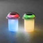 LED dārza gaismekļi ar saules baterijām 2gb. Konstsmide Assisi 2in1, 40cm, WW/RGB, IP44