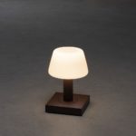 LED galda lampa uzlādējama Konstsmide Monaco, 19cm, 2.5W, 2700/3000K, 114lm DIM, IP54, Rust