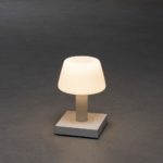 LED galda lampa uzlādējama Konstsmide Monaco, 19cm, 2.5W, 2700/3000K, 114lm DIM, IP54, White