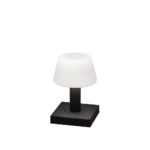 LED galda lampa uzlādējama Konstsmide Monaco, 19cm, 2.5W, 2700/3000K, 114lm DIM, IP54, Dark grey