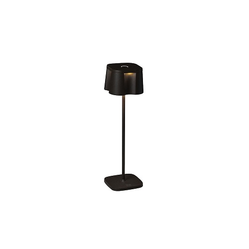 LED galda lampa uzlādējama Konstsmide Nice USB, 36cm, 2.5W, 120lm DIM, 2700/3000K, IP54, Black