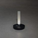 LED lampa/vāze uzlādējama Konstsmide Biarritz USB, 25cm, 2.5W, 50lm, CCT, DIM, IP54, Black