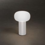 LED galda lampa uzlādējama Konstsmide Antibes, 19cm, 2.5W, 140lm DIM, CCT+RGB, IP54, White