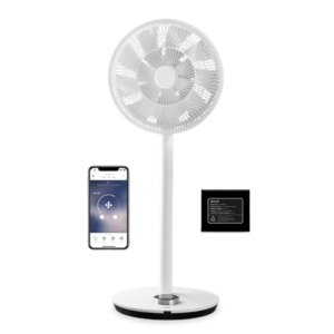 Viedais bezvadu ventilators Duux Whisper Flex Smart White 29W, 51/88cm, 90°+100° osc., 26 ātrumi, 13-55dB